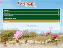 Tablet Screenshot of corpeau.fr